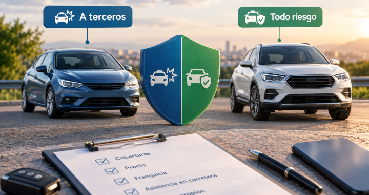 Seguro de coche a terceros vs todo riesgo: cuál te conviene